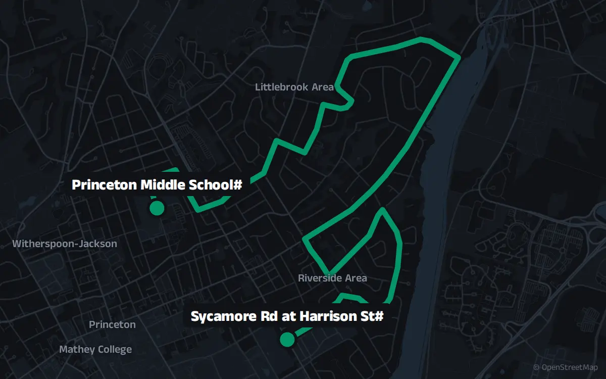 610 bus route map: Trenton Seasonal